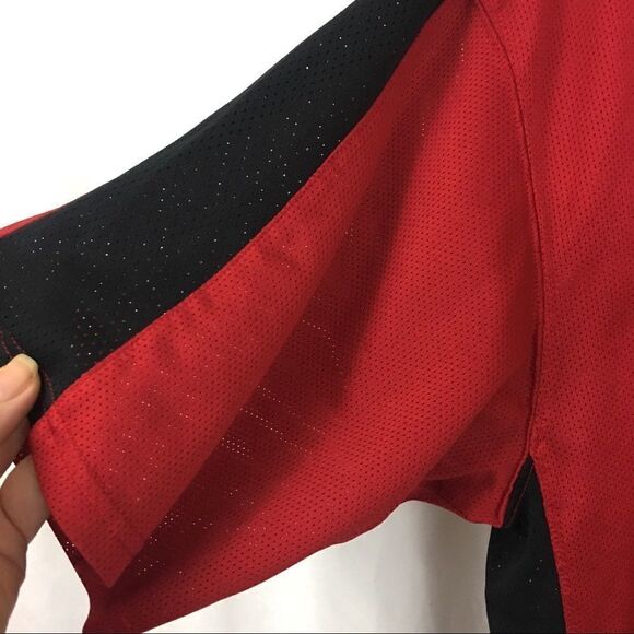 Nike Dri-fit Mens Activewear red and Black top M - Picture 4 of 7